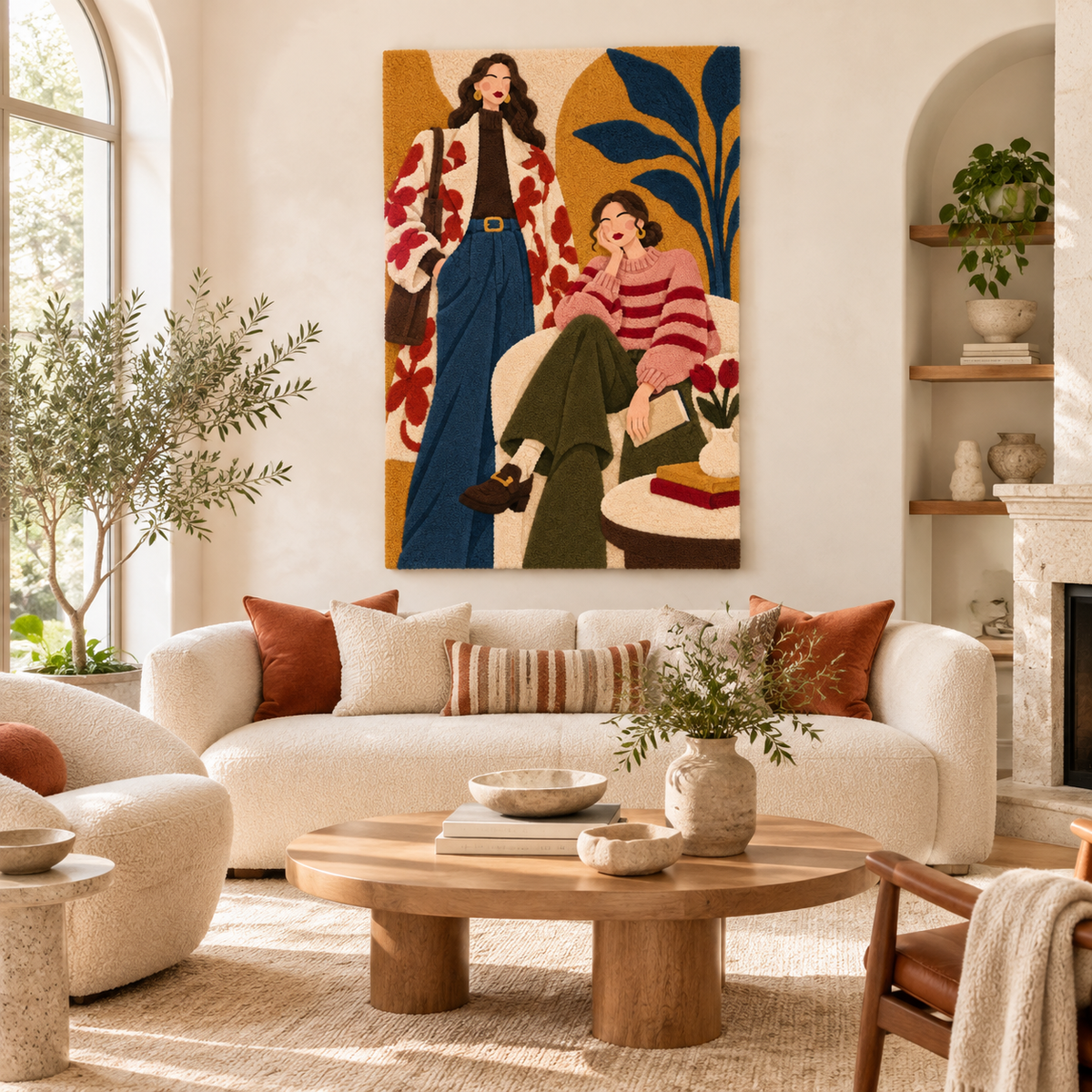 Golden Hour Companions — front-facing room scene [room-front]