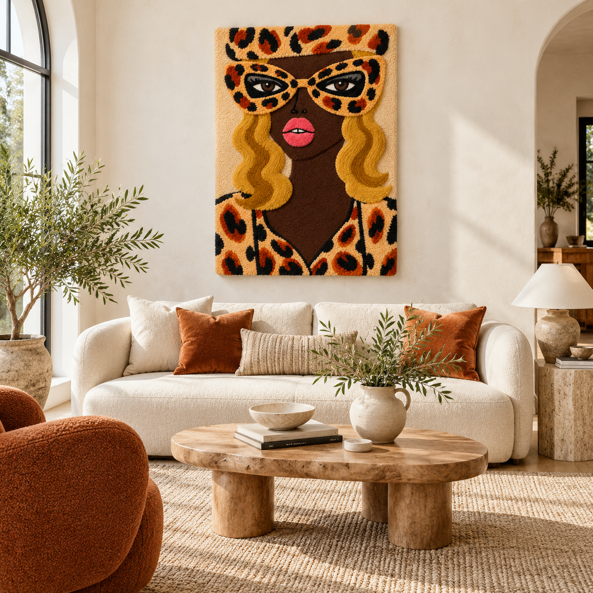 Golden Leopard Masquerade — front-facing room scene [room-front]