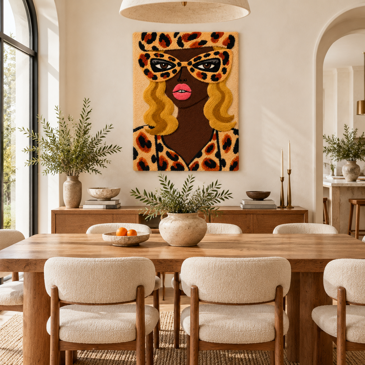 Golden Leopard Masquerade — room setting