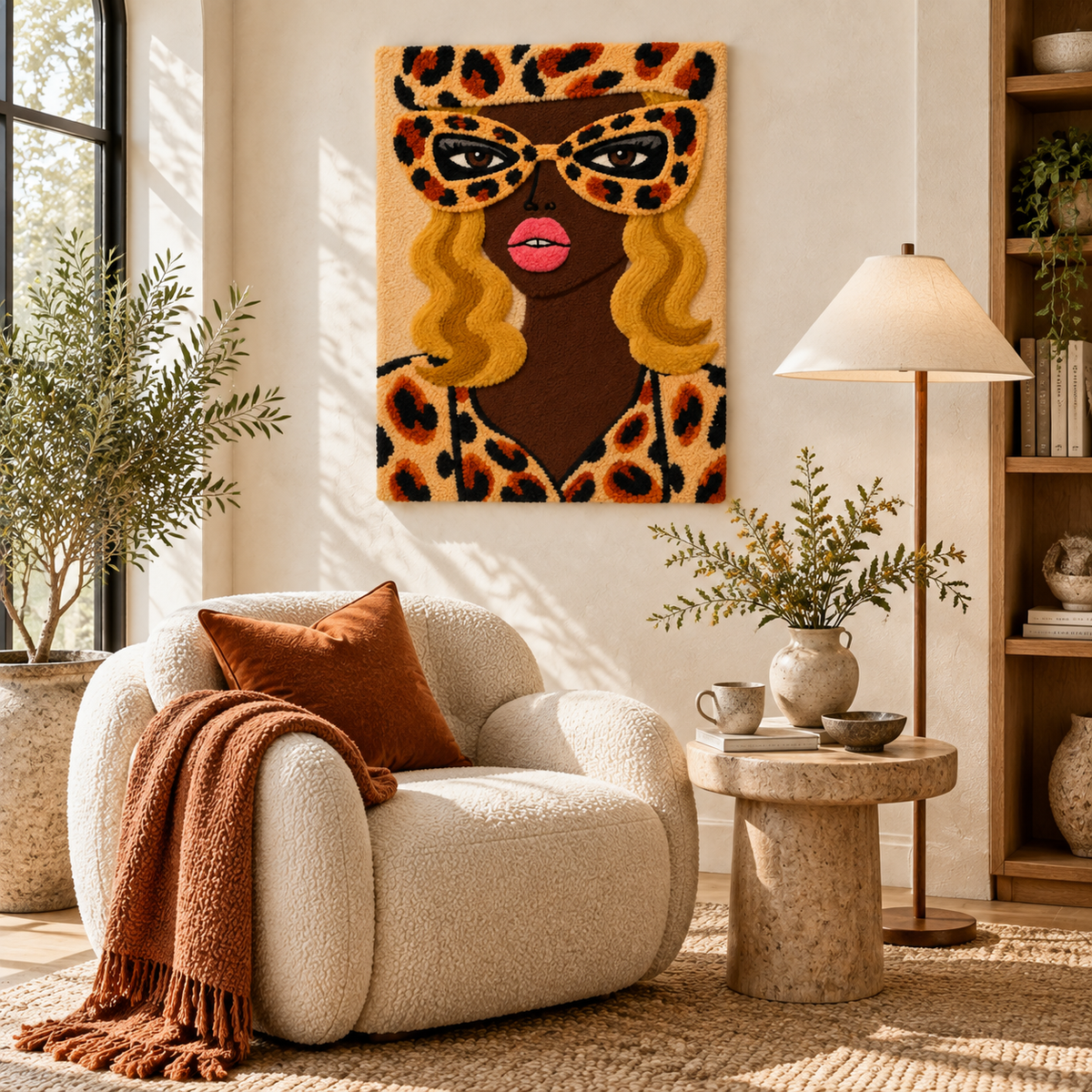Golden Leopard Masquerade — room setting