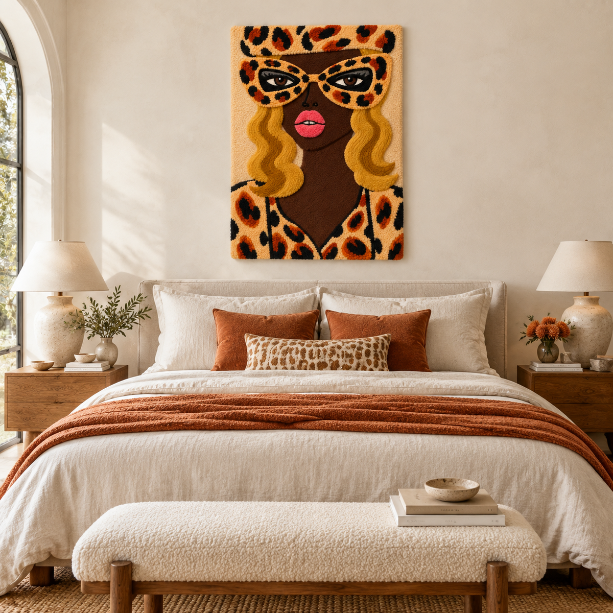 Golden Leopard Masquerade — room setting