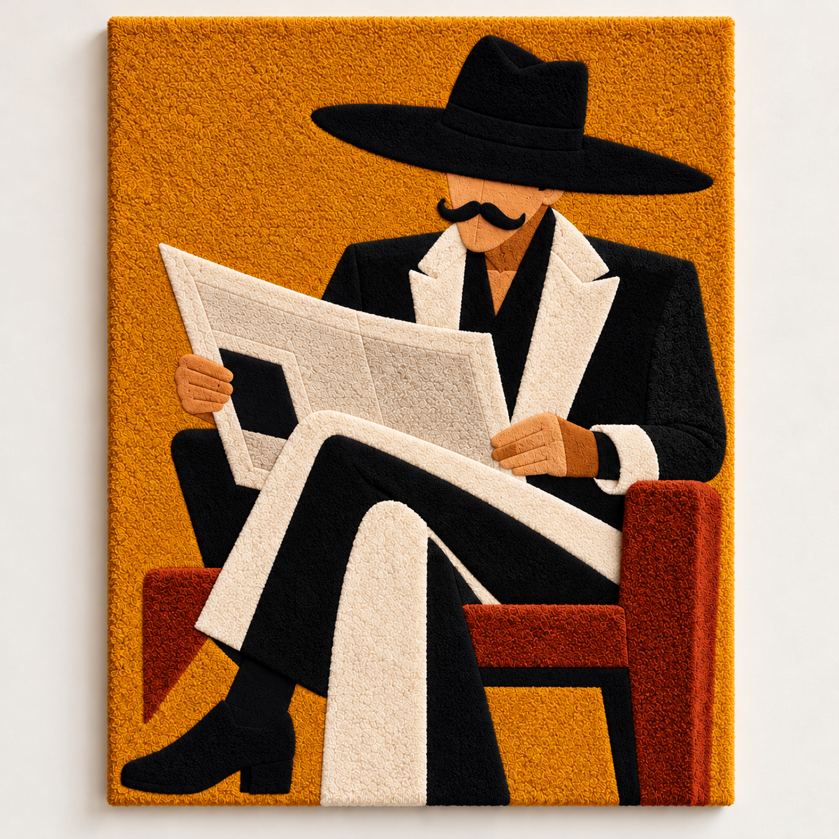Golden Morning Newspaper by Hewn Earth Studio — front product view [product-light]