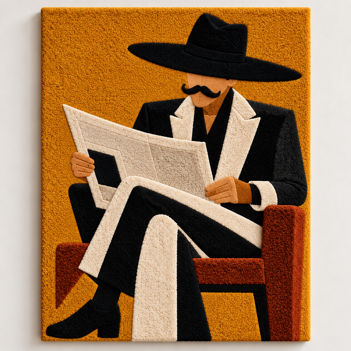 Golden Morning Newspaper by Hewn Earth Studio — additional product view