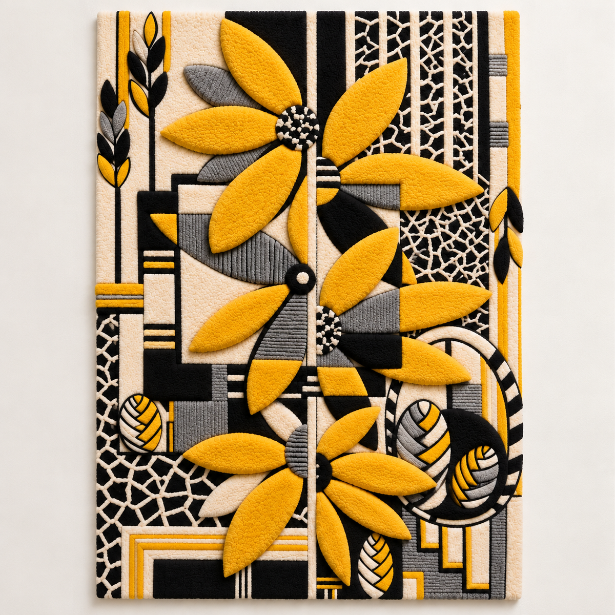 Golden Petal Tapestry by Hewn Earth Studio — front product view [product-light]