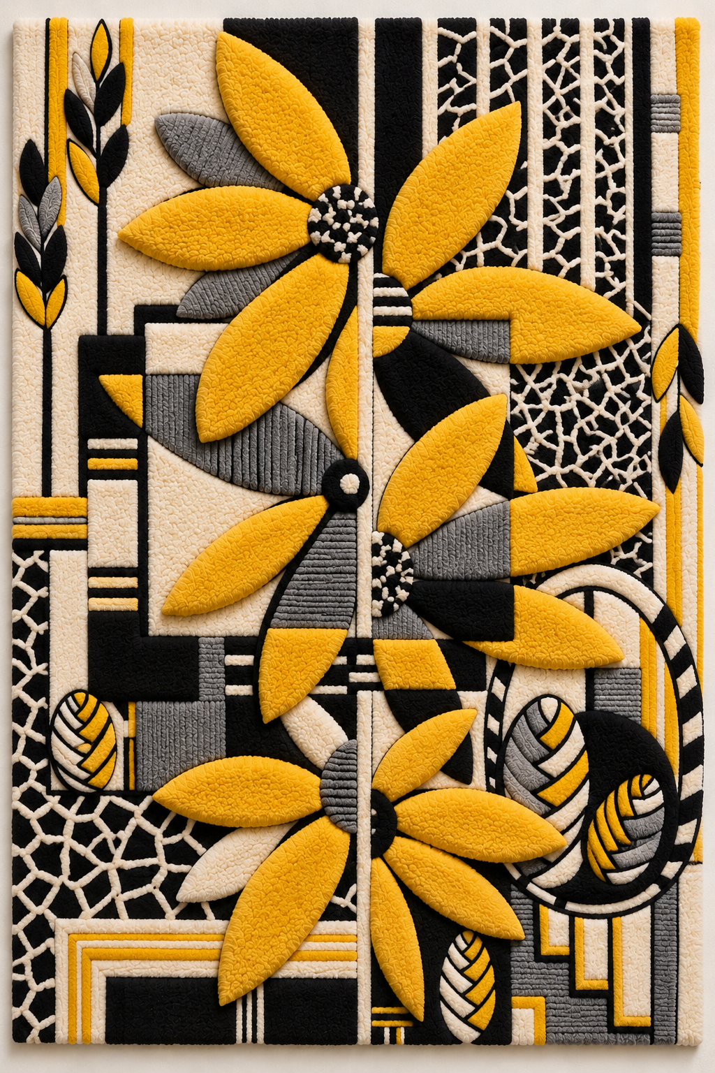 Golden Petal Tapestry by Hewn Earth Studio — additional product view