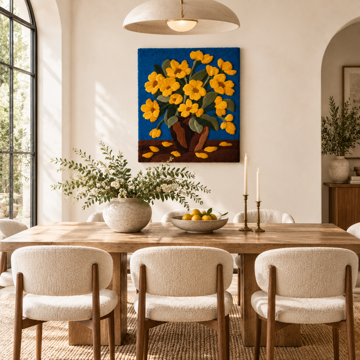 Golden Petals After Rain — room setting 1