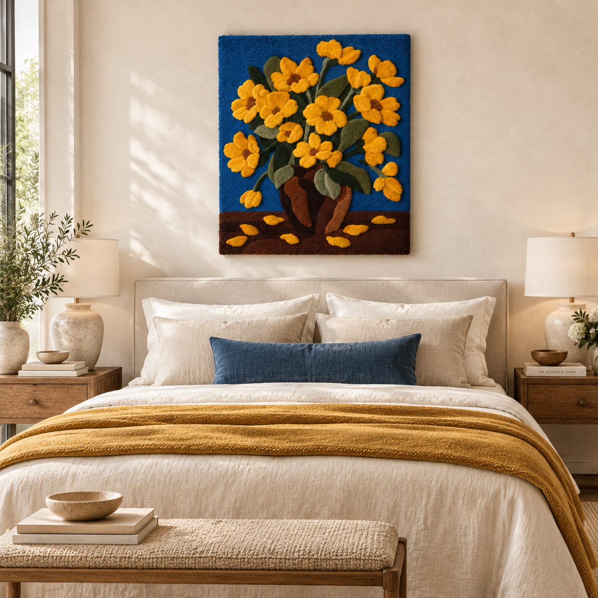 Golden Petals After Rain — room setting 2
