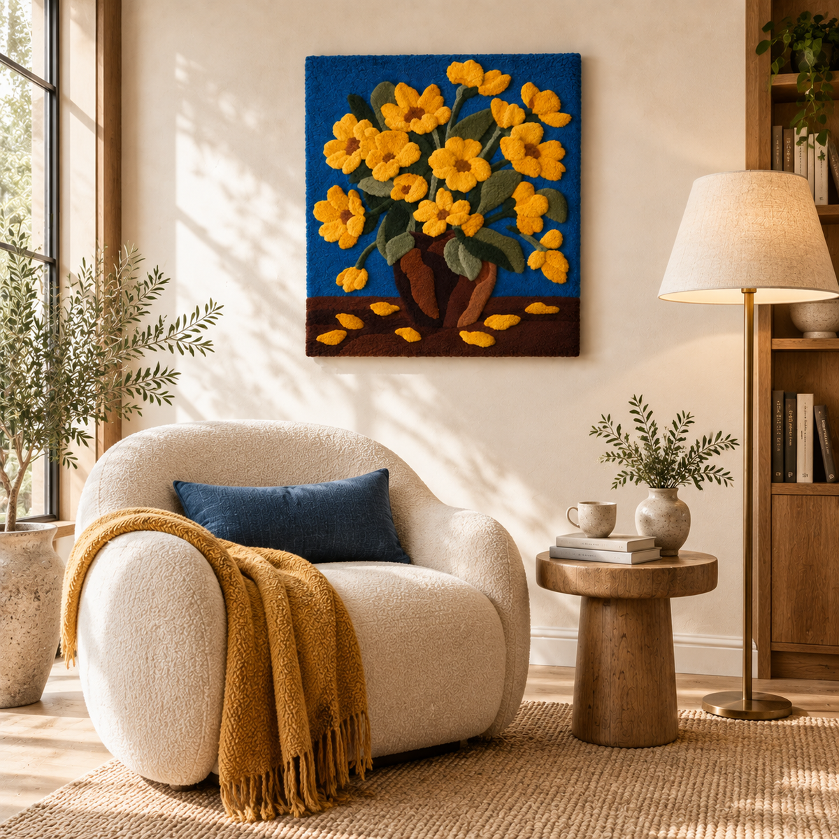Golden Petals After Rain — room setting 3