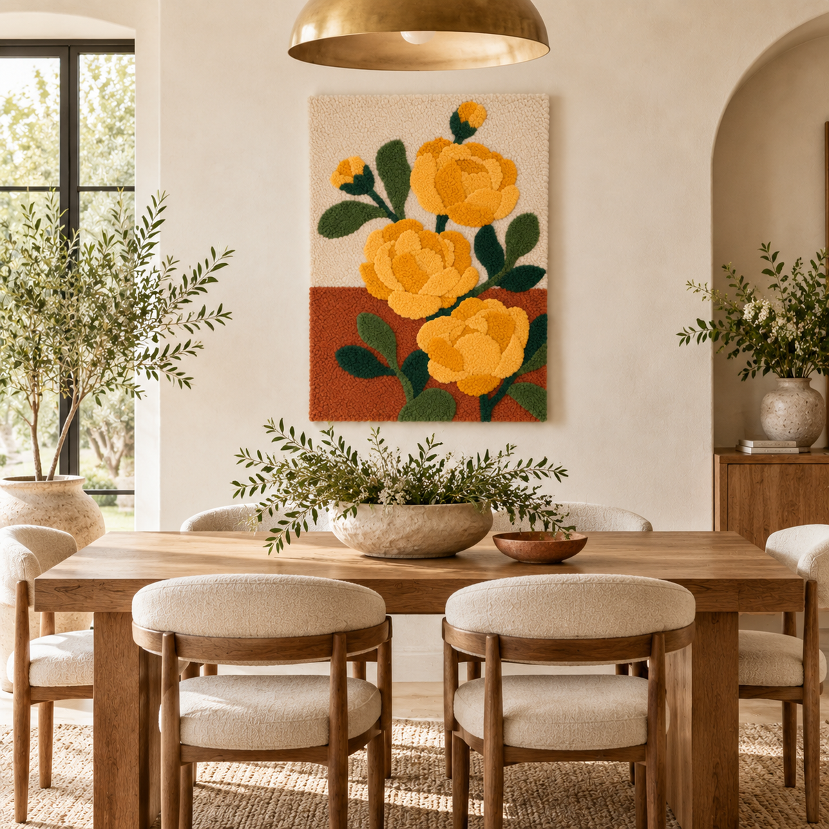 Golden Rose Stem — room setting 2