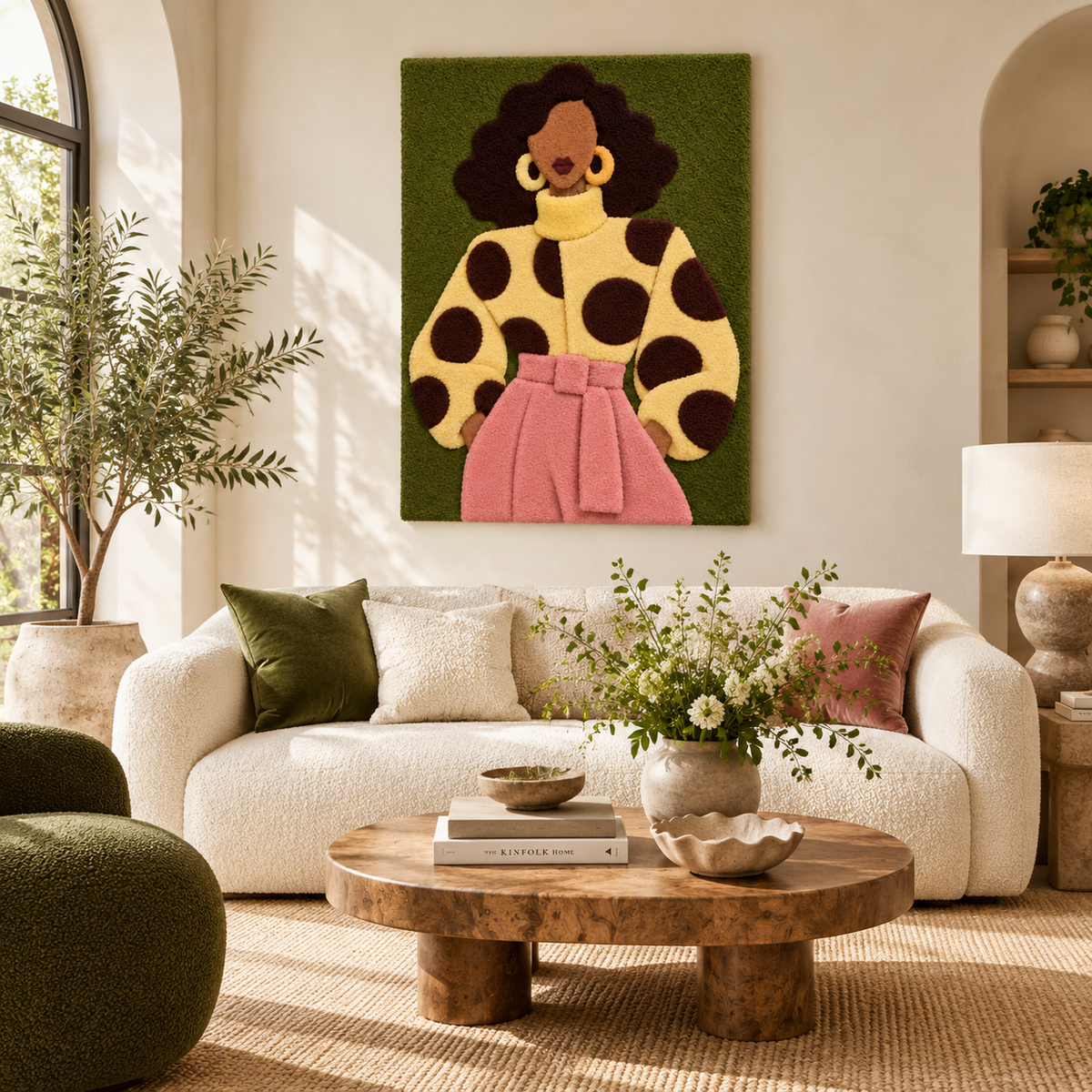 Golden Spots and Rose — front-facing room scene [room-front]