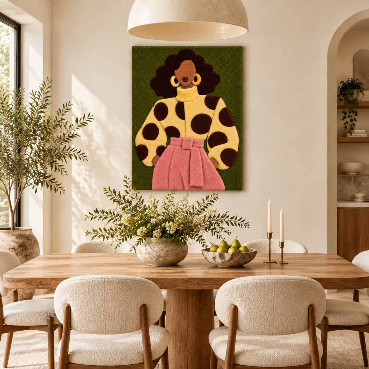 Golden Spots and Rose — room setting 2