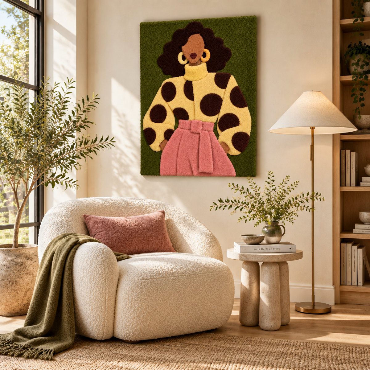 Golden Spots and Rose — room setting 3