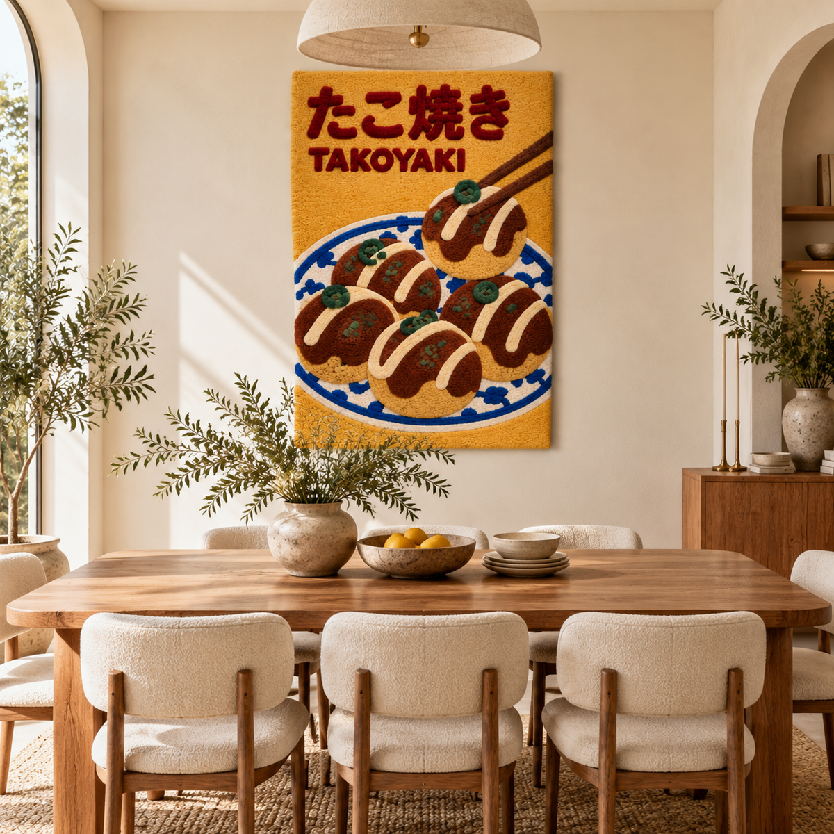 Golden Takoyaki Platter — front-facing room scene [room-front]