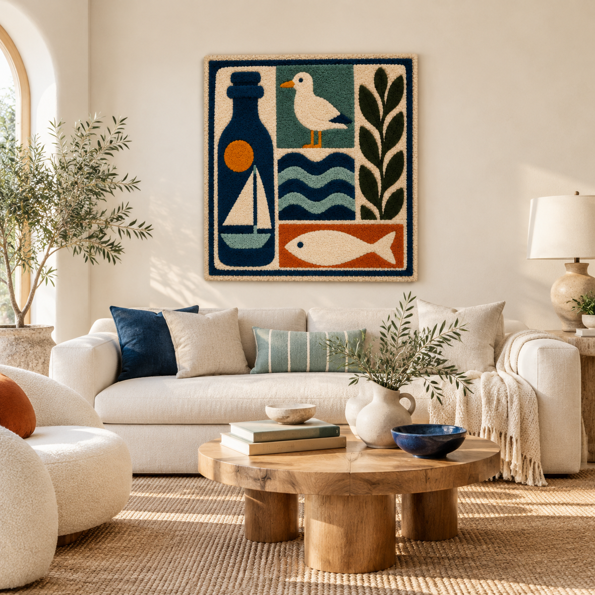Harbor Bottle and Gull — front-facing room scene [room-front]