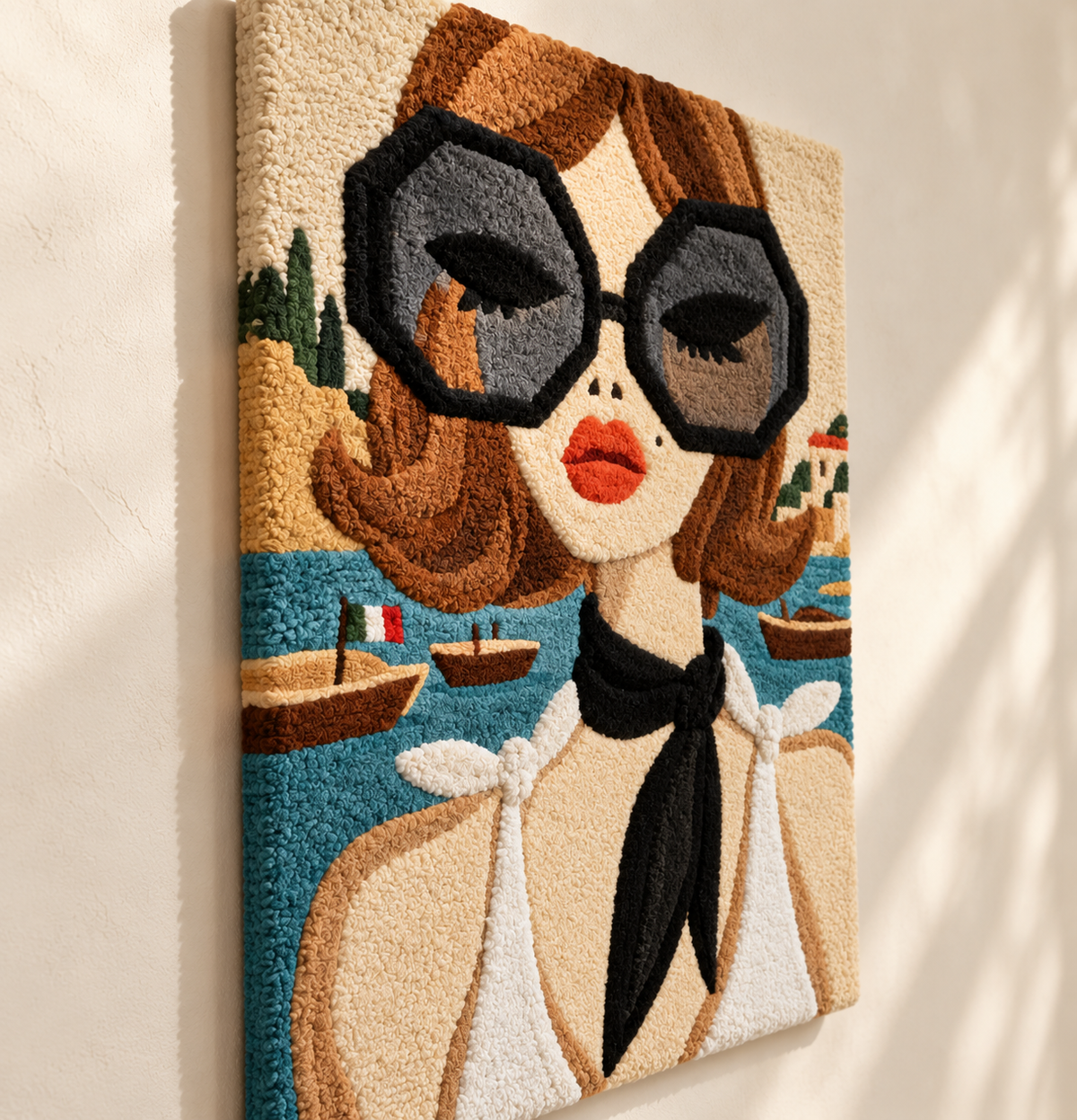 Harbor Holiday Muse — angled relief view