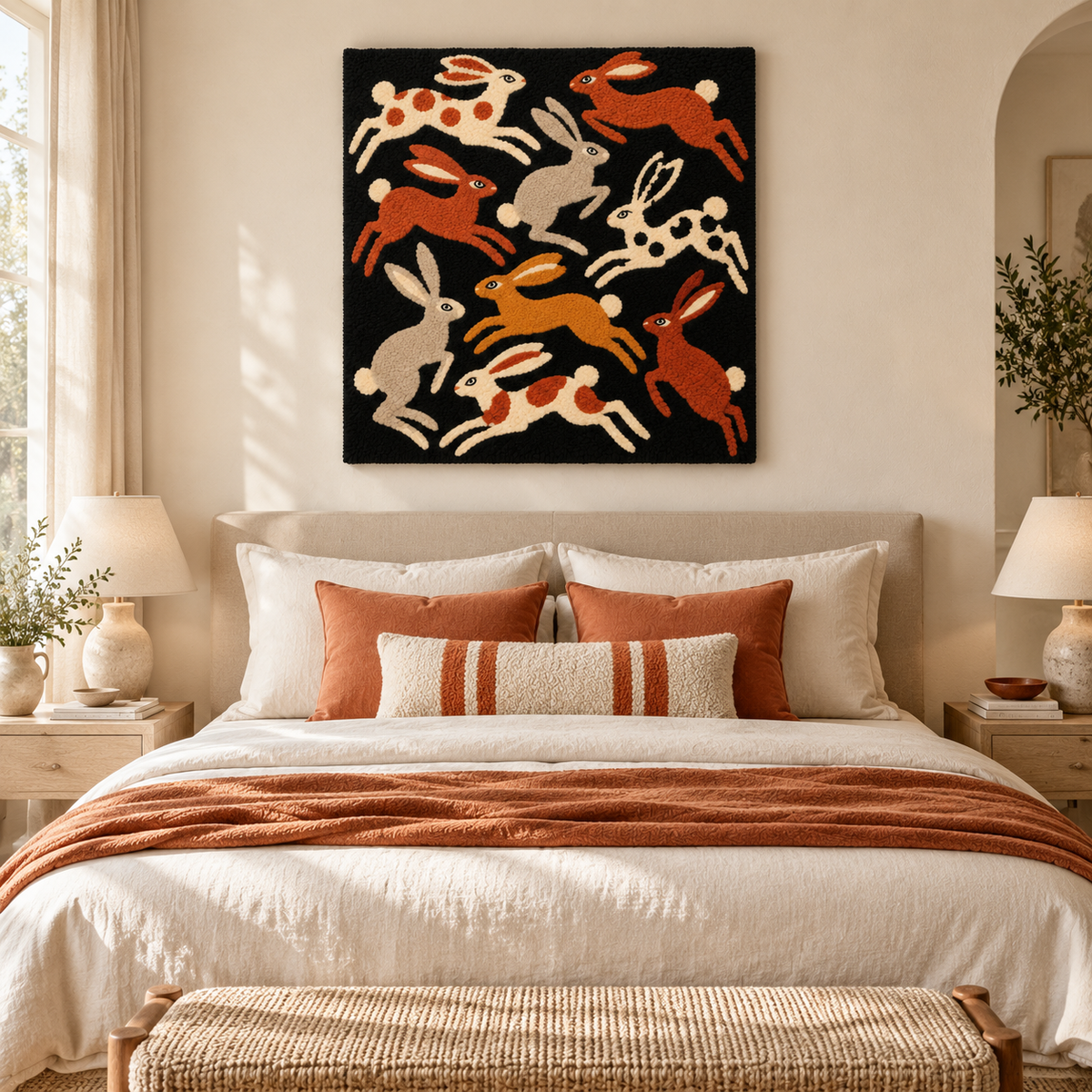 Hares in the Night Garden — room setting