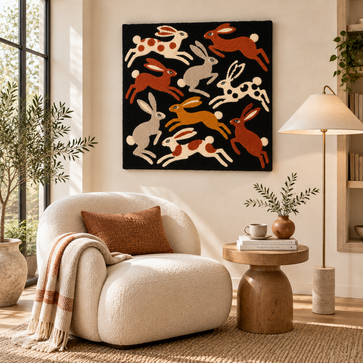 Hares in the Night Garden — room setting