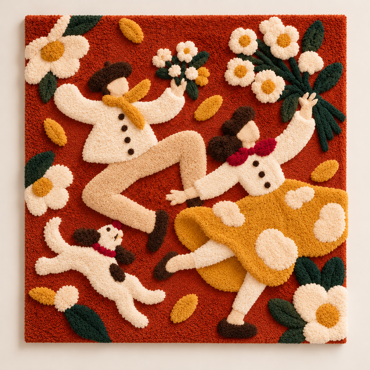 Harvest Dance with Daisies by Hewn Earth Studio — front product view [product-light]