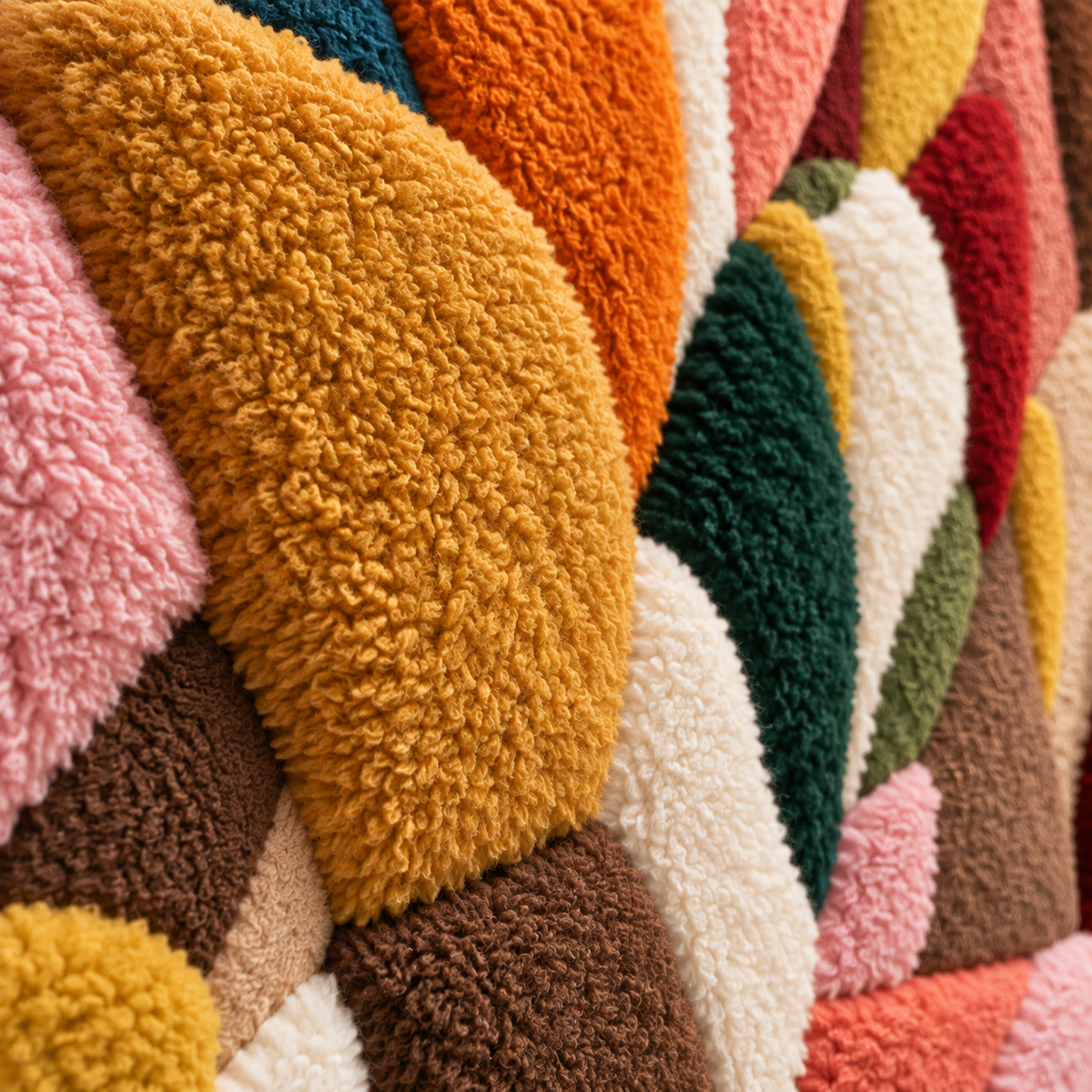 Harvest Shape Chorus — tufted wool texture detail