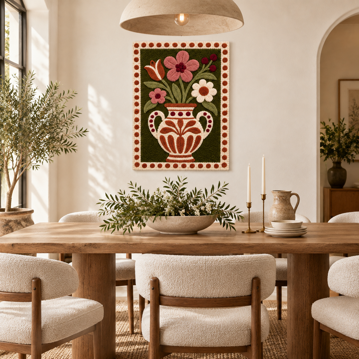 Heirloom Rose Bouquet — room setting 1
