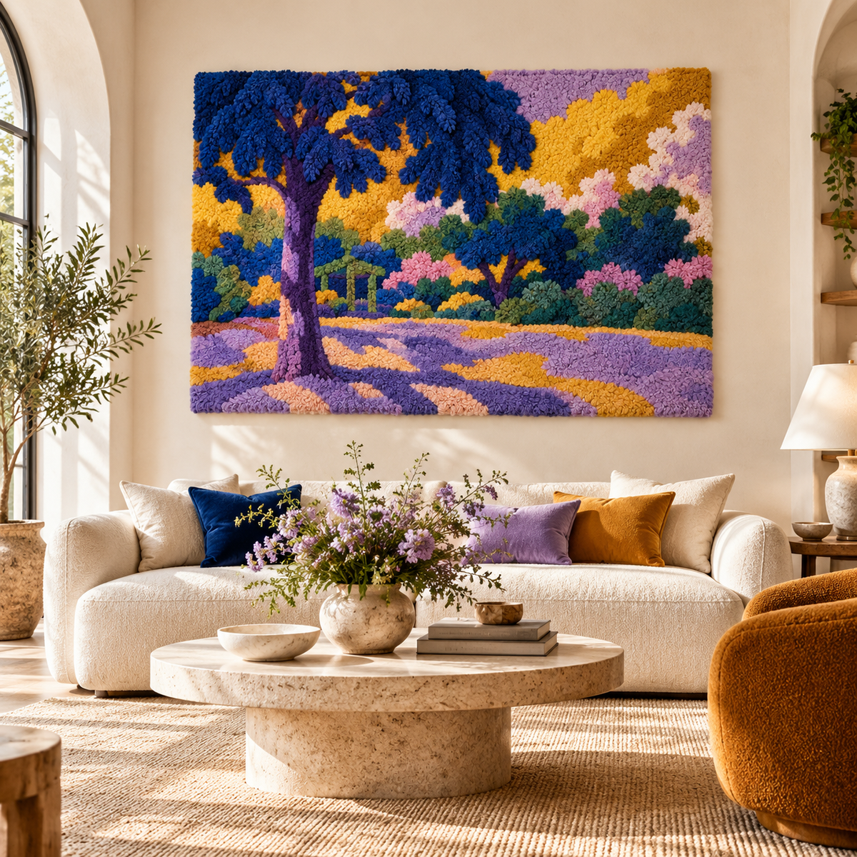Landscape with Eucalyptus after Henri-Edmond Cross — front-facing room scene [room-front]