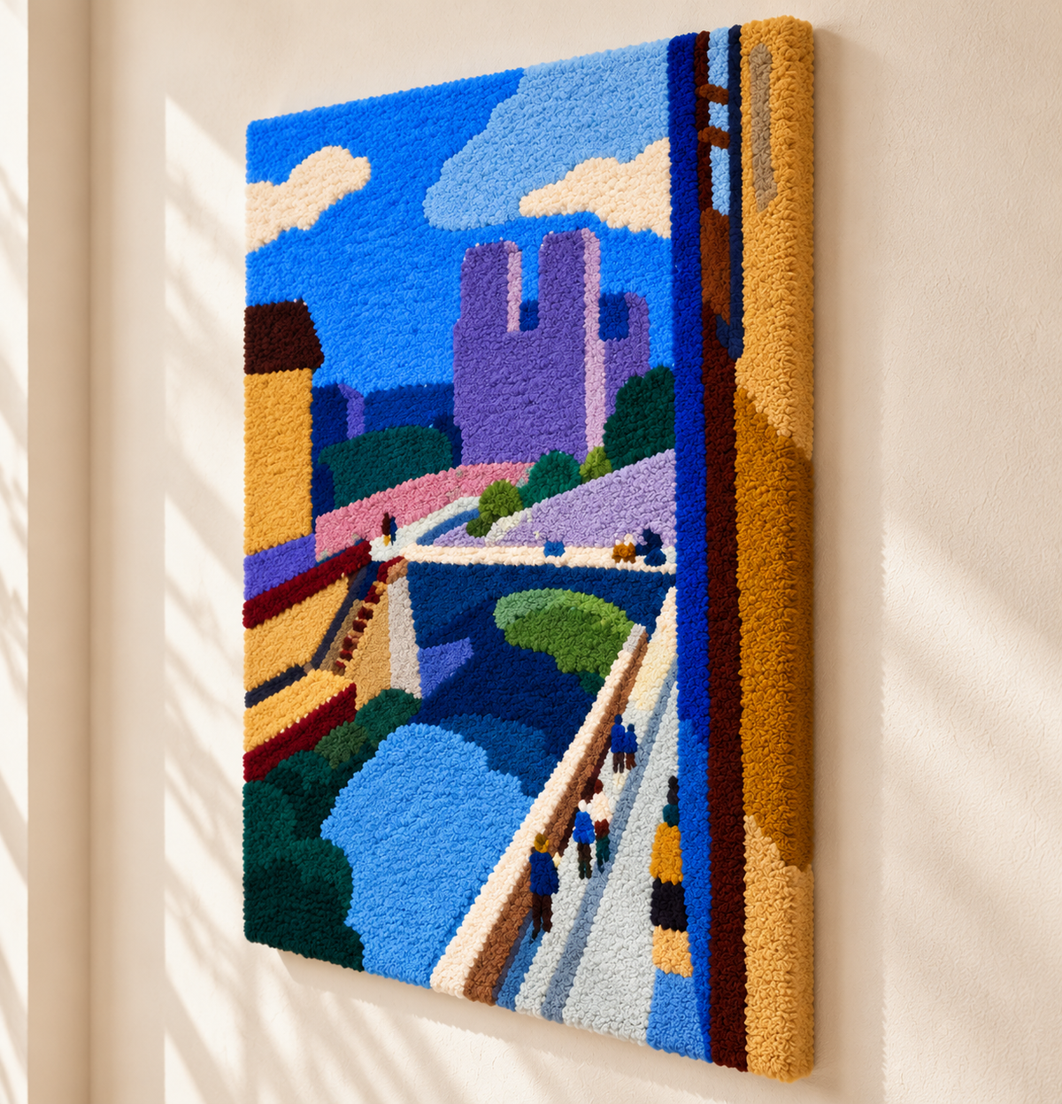 A Glimpse of Notre Dame in the Late Afternoon after Henri Matisse — angled relief view
