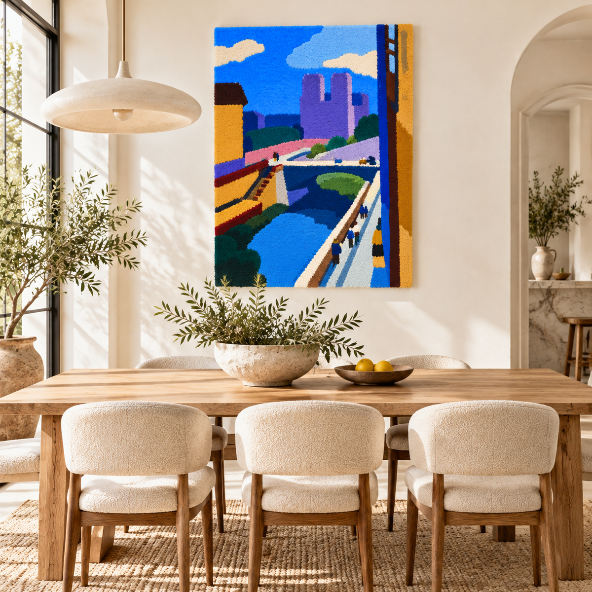 A Glimpse of Notre Dame in the Late Afternoon after Henri Matisse — room setting