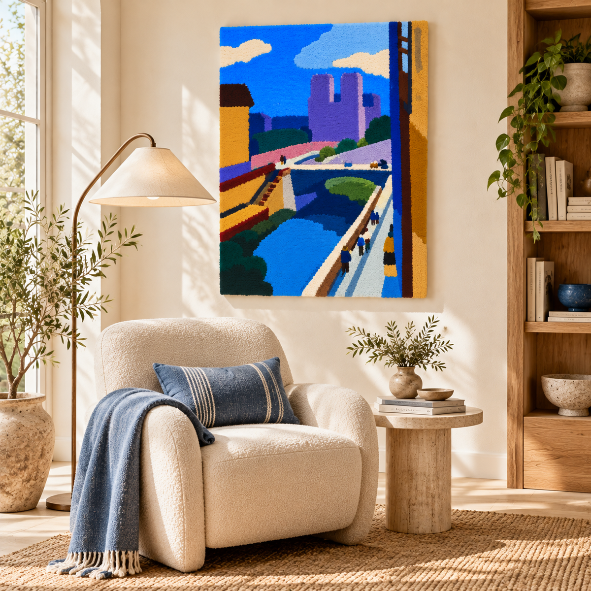 A Glimpse of Notre Dame in the Late Afternoon after Henri Matisse — room setting