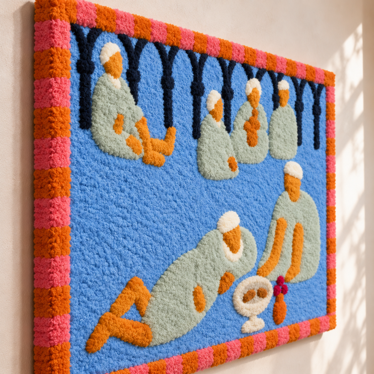 Arab Coffeehouse — Version 01 after Henri Matisse — angled relief view