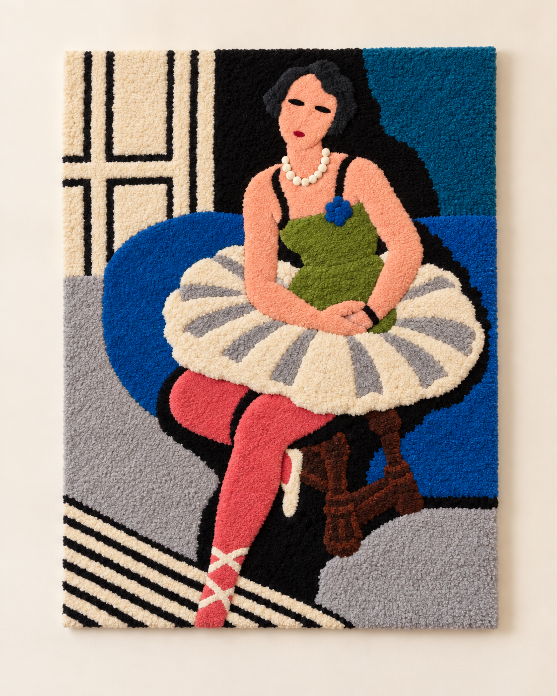 Ballet Dancer Seated on a Stool after Henri Matisse — front product view [product-light]