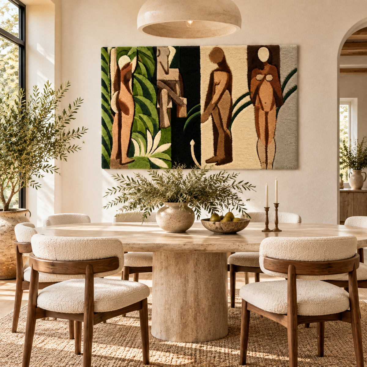 Bathers by a River after Henri Matisse — room setting