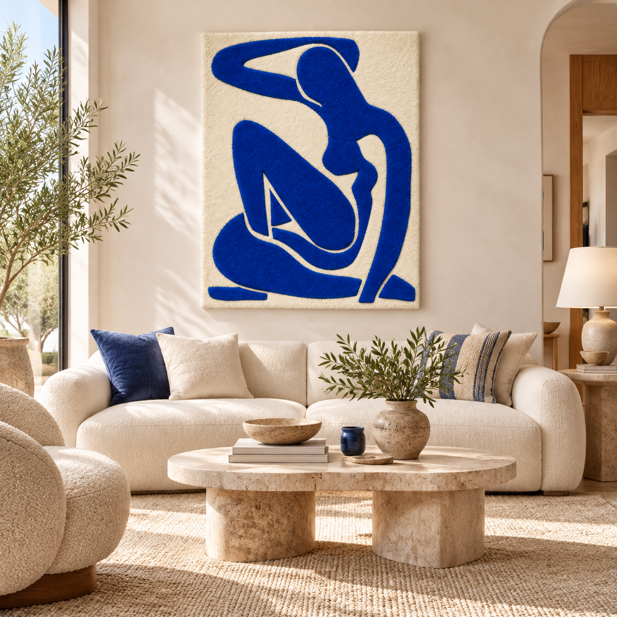 Blue Nude II after Henri Matisse — front-facing room scene [room-front]
