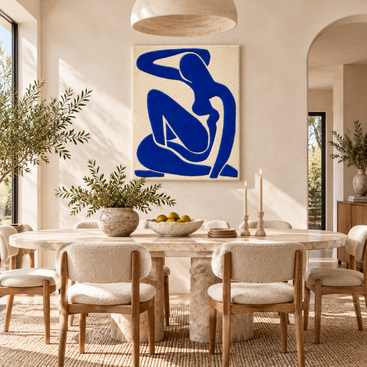 Blue Nude II after Henri Matisse — room setting