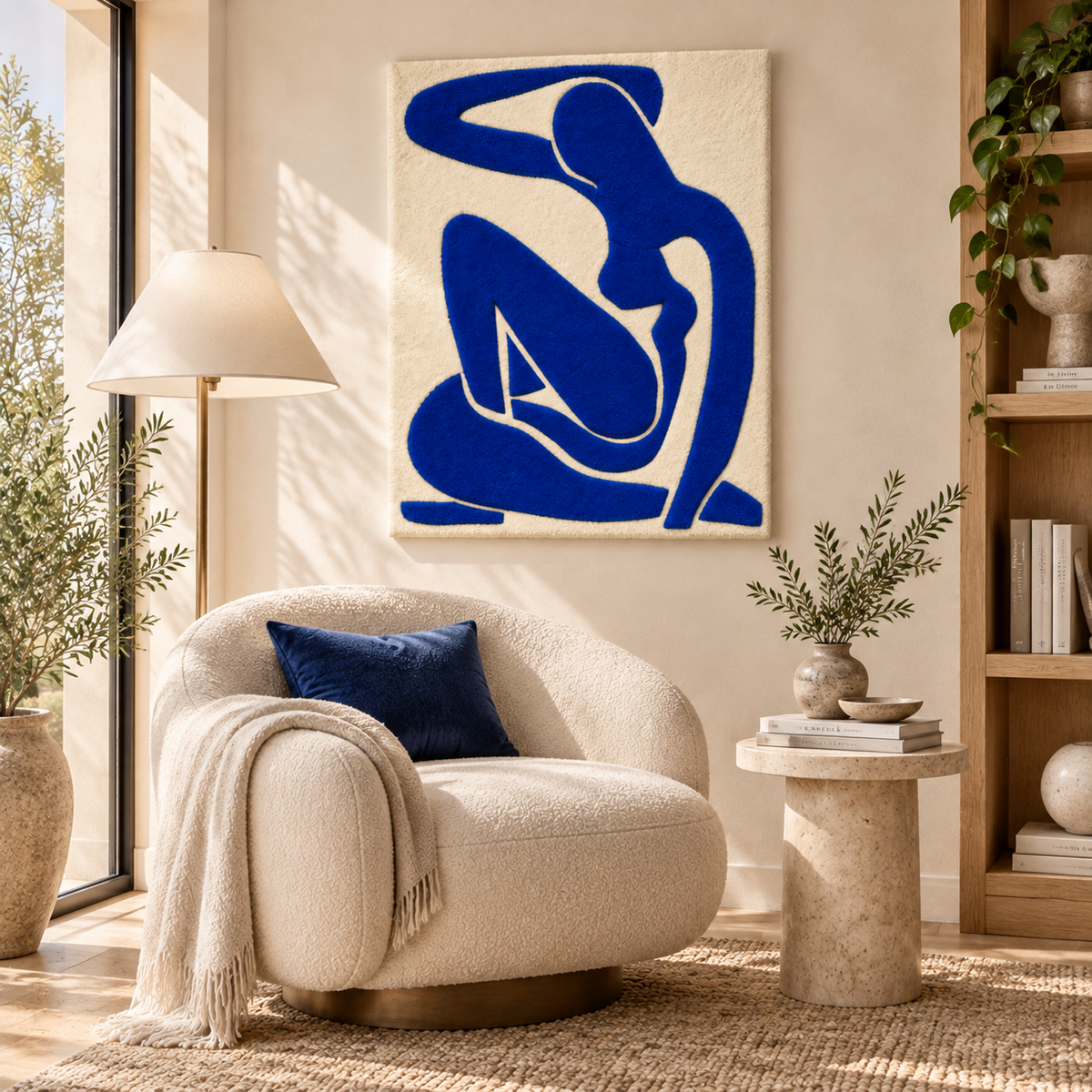 Blue Nude II after Henri Matisse — room setting