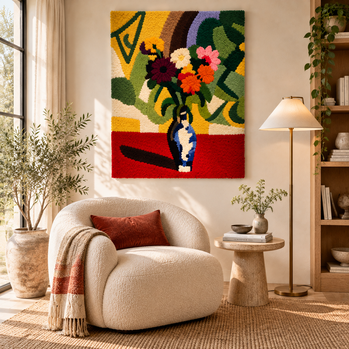 Bouquet, Chinese Vase (Bouquet, vase chinois) after Henri Matisse — room setting