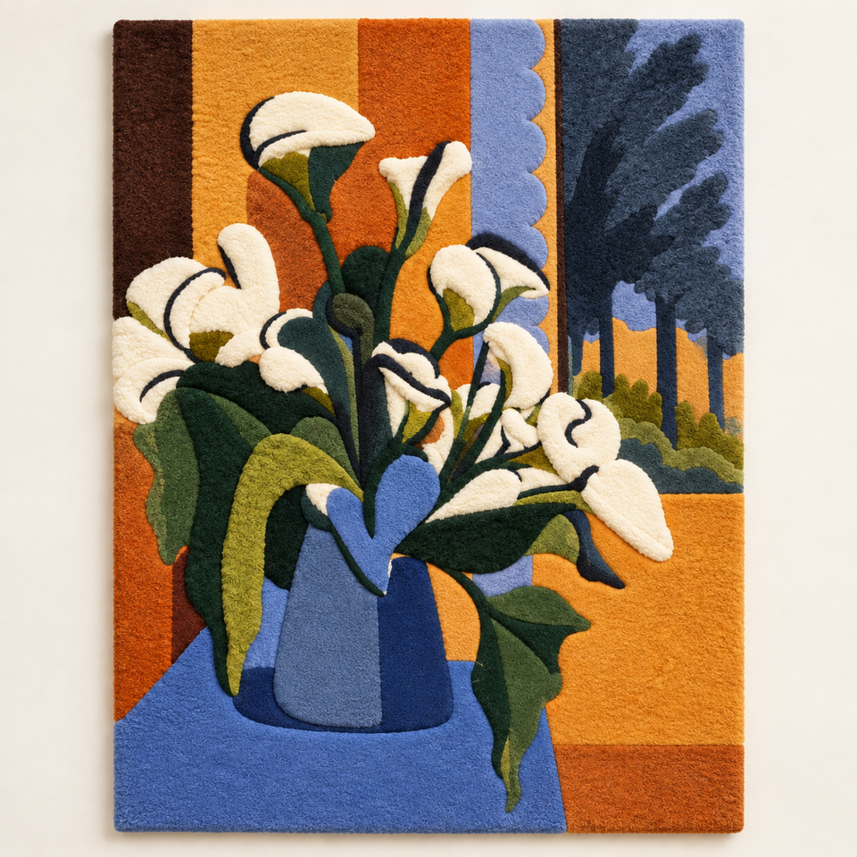 Bouquet of Flowers on a Veranda