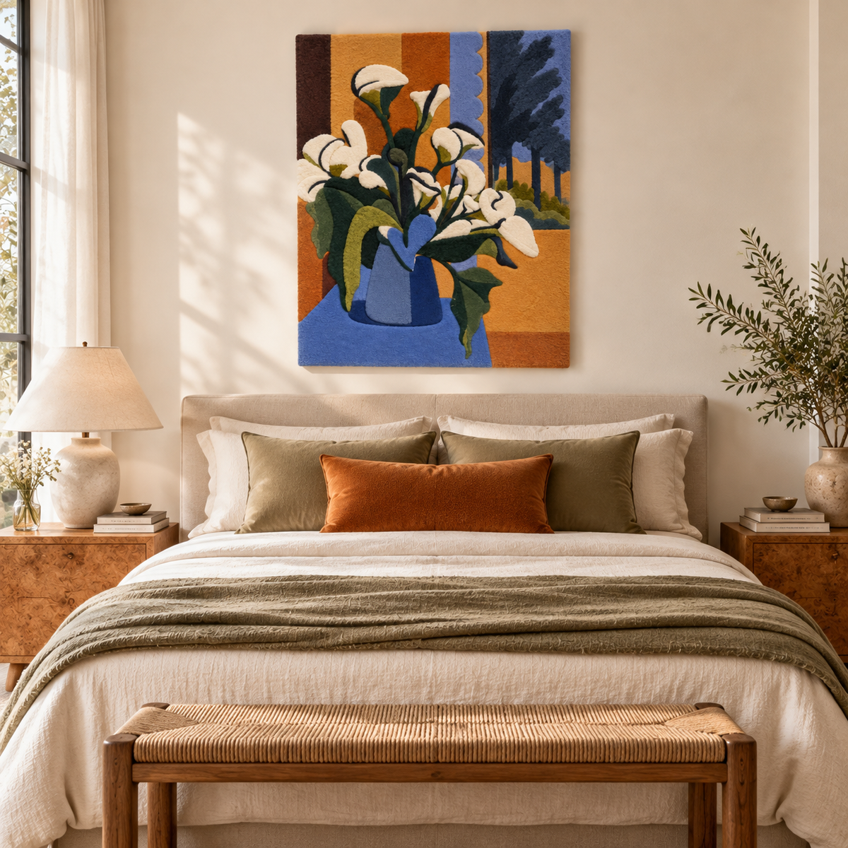 Bouquet of Flowers on a Veranda after Henri Matisse — room setting