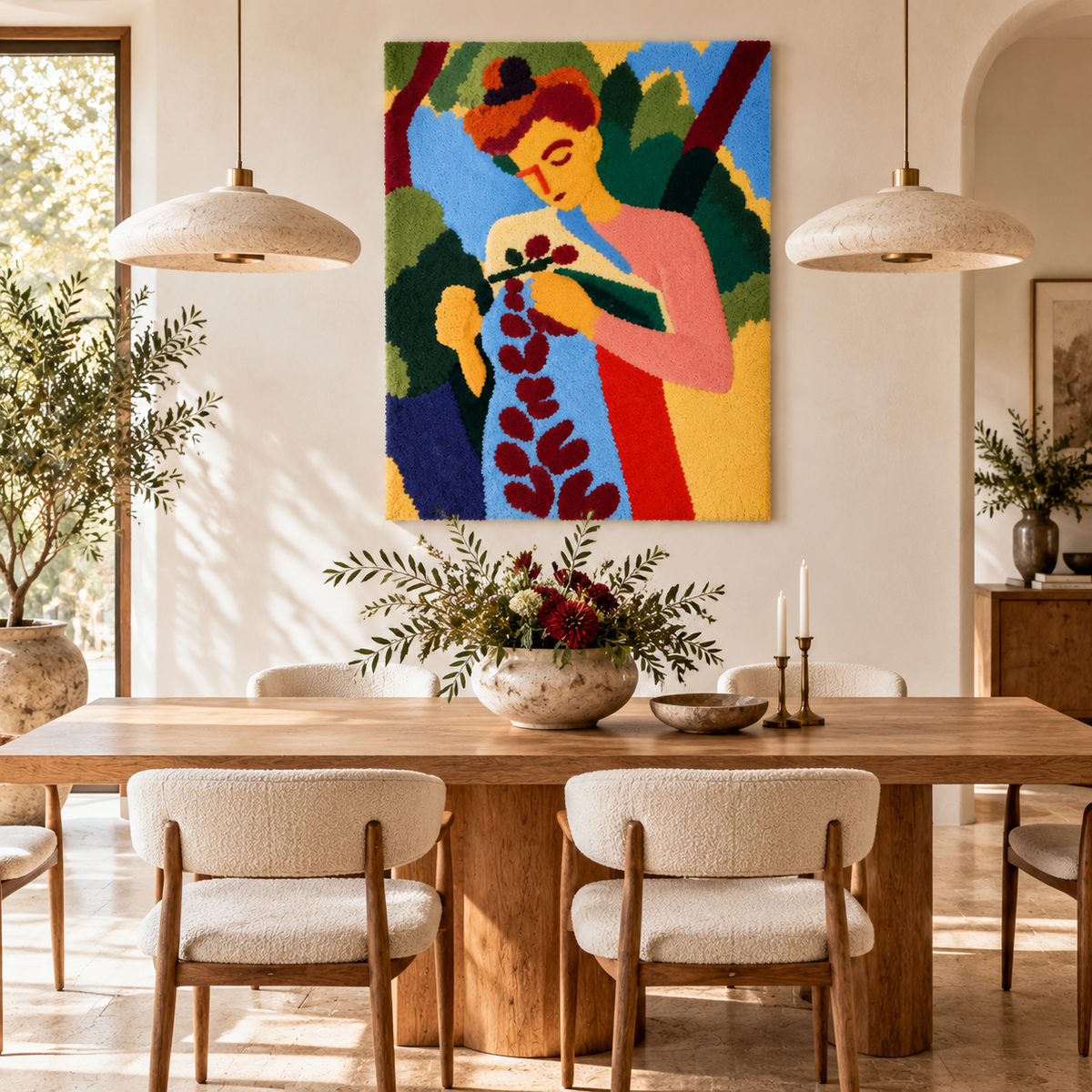Branch of Flowers after Henri Matisse — room setting