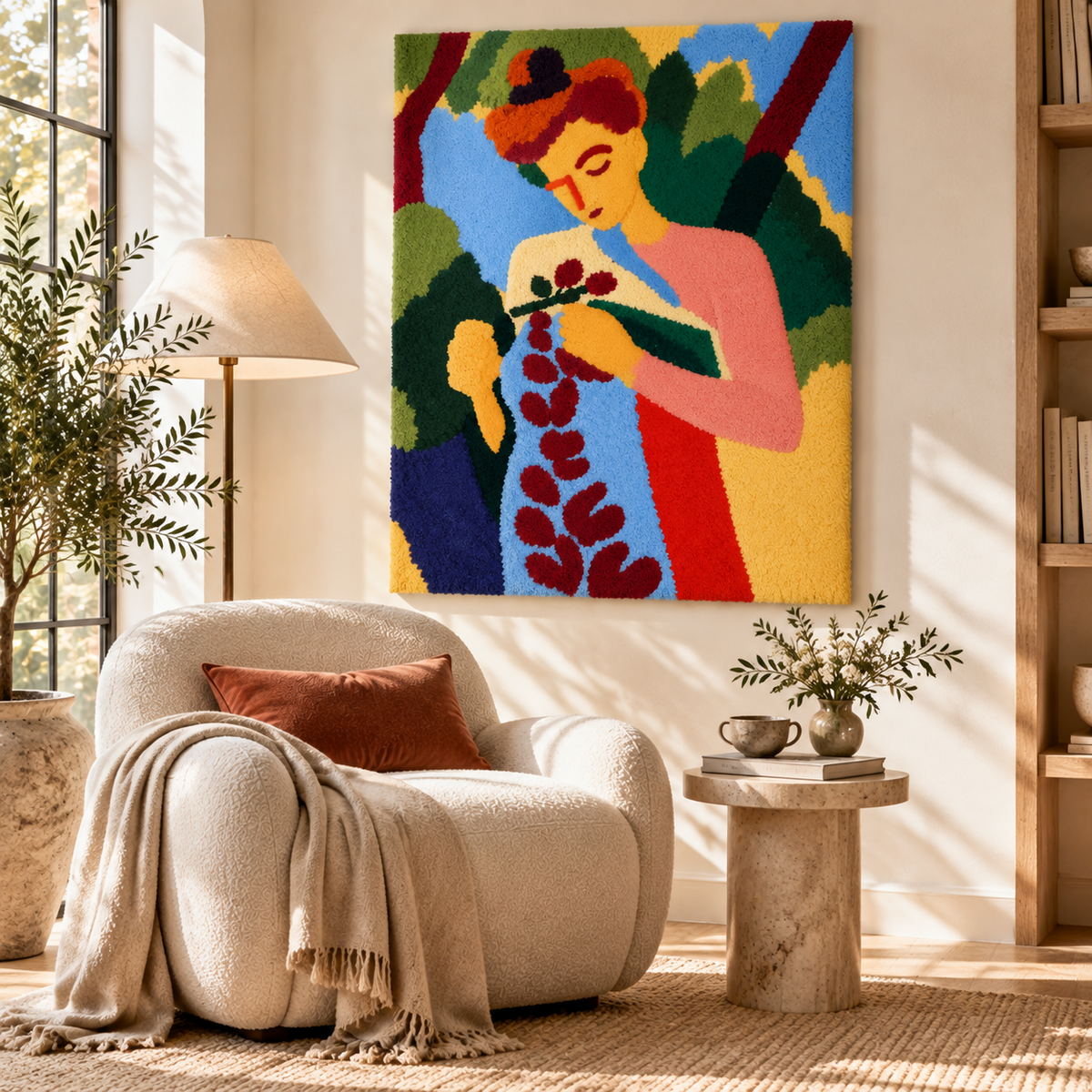 Branch of Flowers after Henri Matisse — room setting