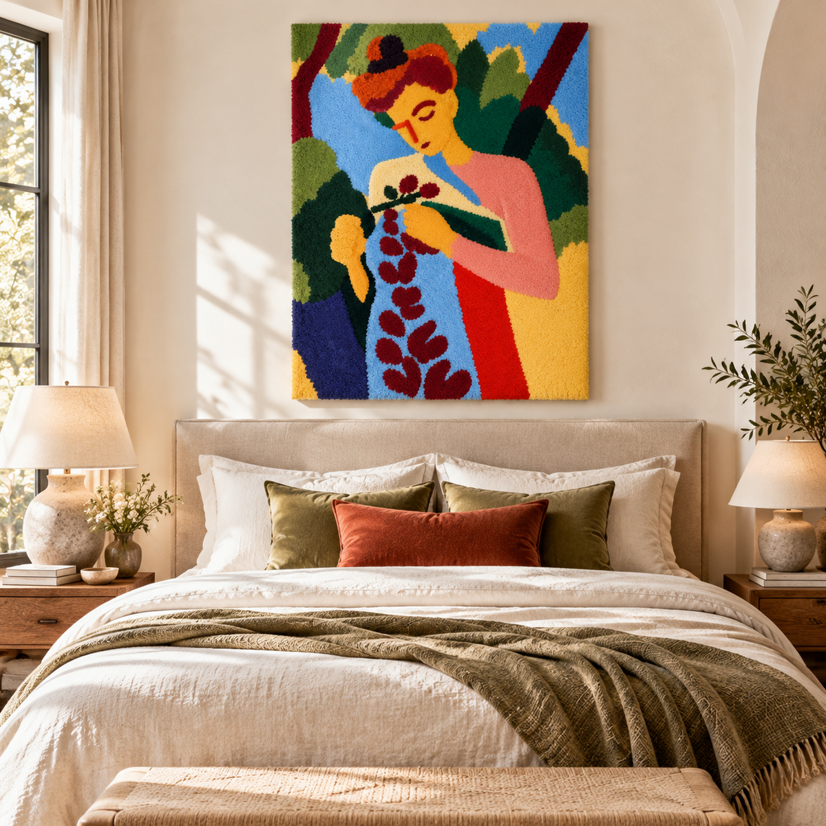 Branch of Flowers after Henri Matisse — room setting