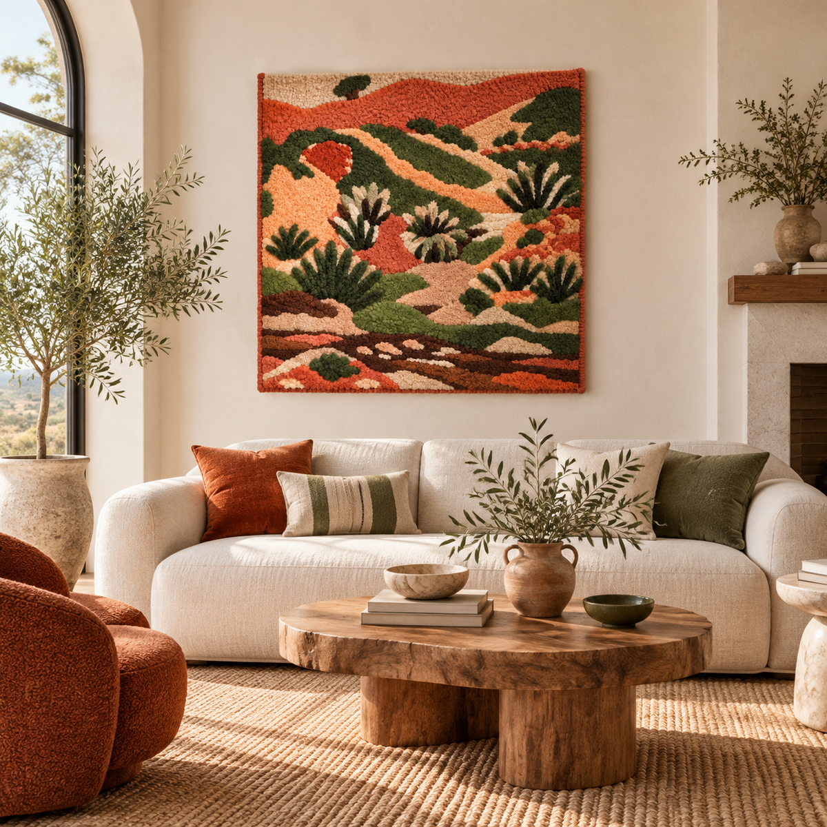 Brook with Aloes (Le Ruisseau aux aloès) — Version 02 after Henri Matisse — front-facing room scene [room-front]