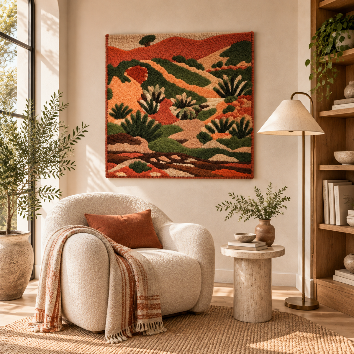 Brook with Aloes (Le Ruisseau aux aloès) — Version 02 after Henri Matisse — room setting