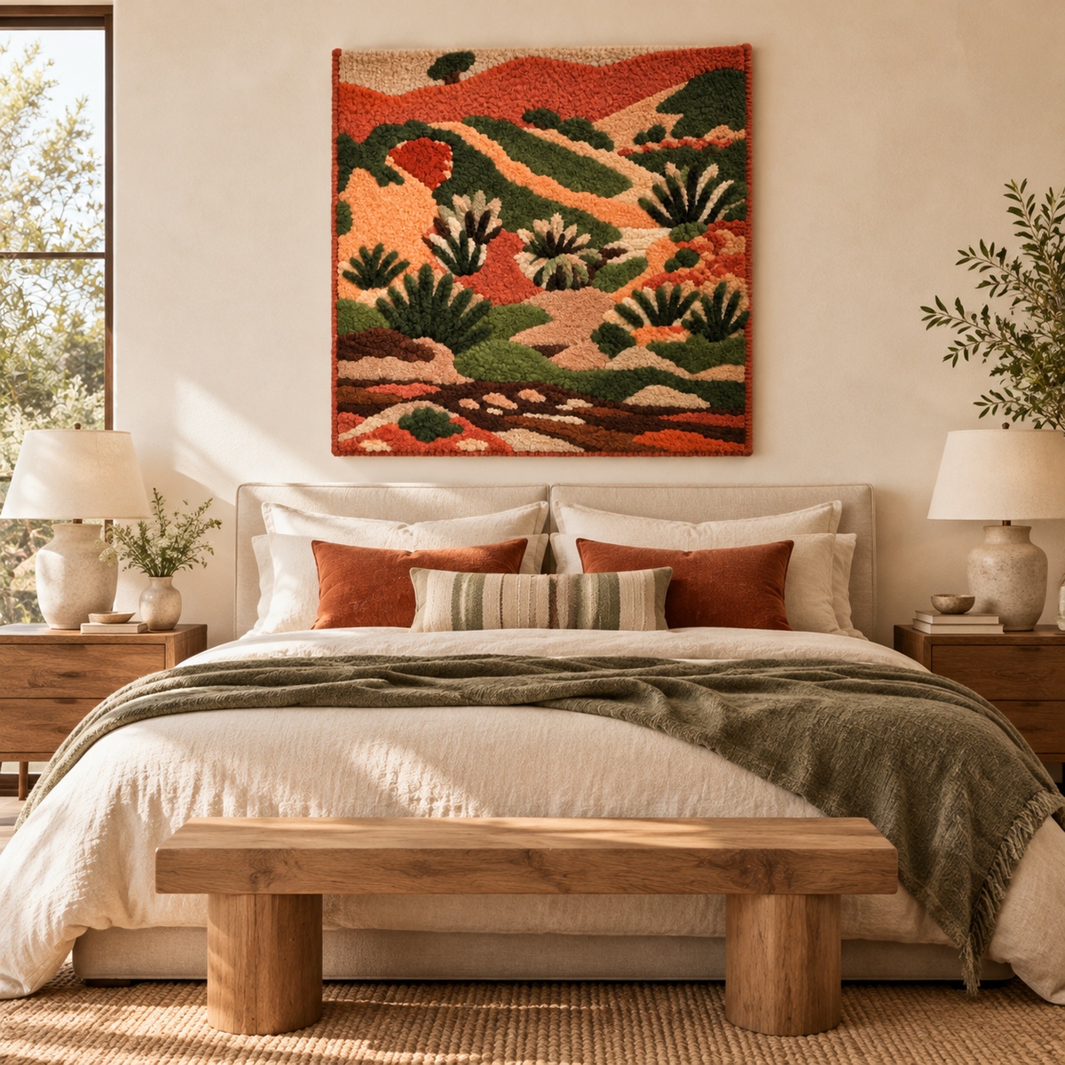 Brook with Aloes (Le Ruisseau aux aloès) — Version 02 after Henri Matisse — room setting