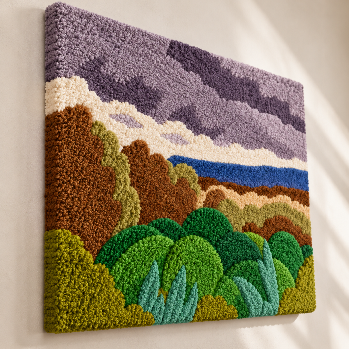 Cagnes, Landscape in Stormy Weather after Henri Matisse — angled relief view