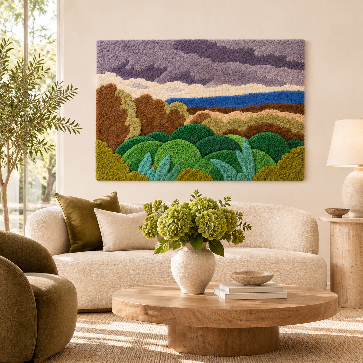 Cagnes, Landscape in Stormy Weather after Henri Matisse — front-facing room scene [room-front]