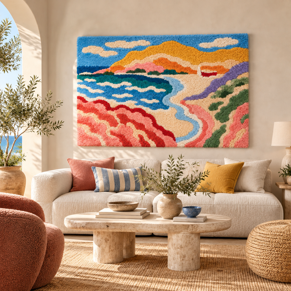 Coastal Landscape, Collioure after Henri Matisse — front-facing room scene [room-front]