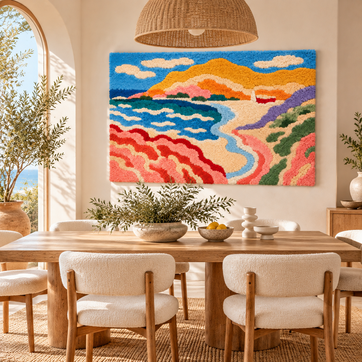 Coastal Landscape, Collioure after Henri Matisse — room setting