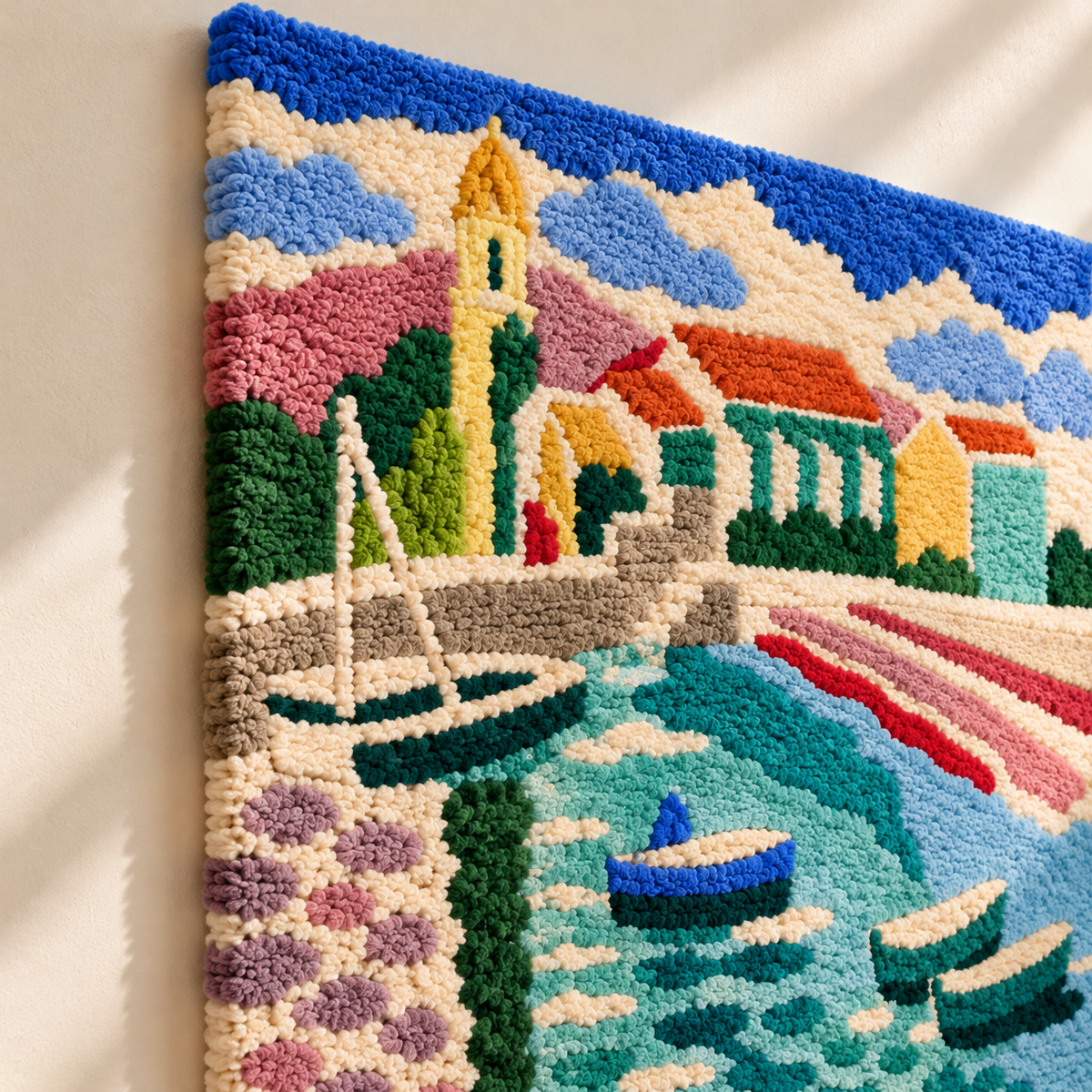 Collioure after a work attributed to Henri Matisse — angled relief view