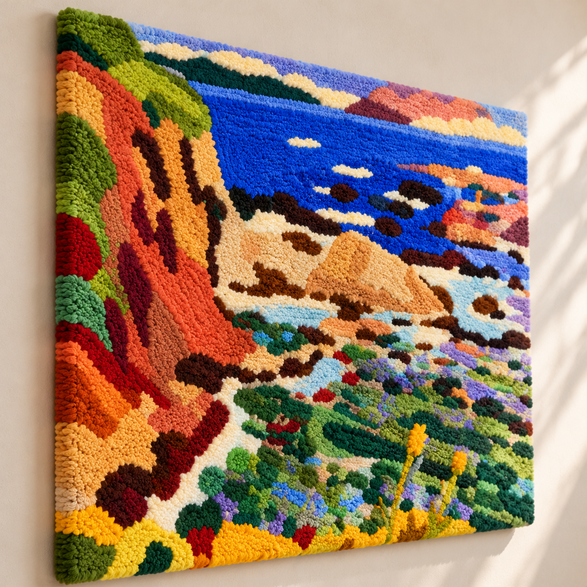 Collioure (La Moulade) after Henri Matisse — angled relief view