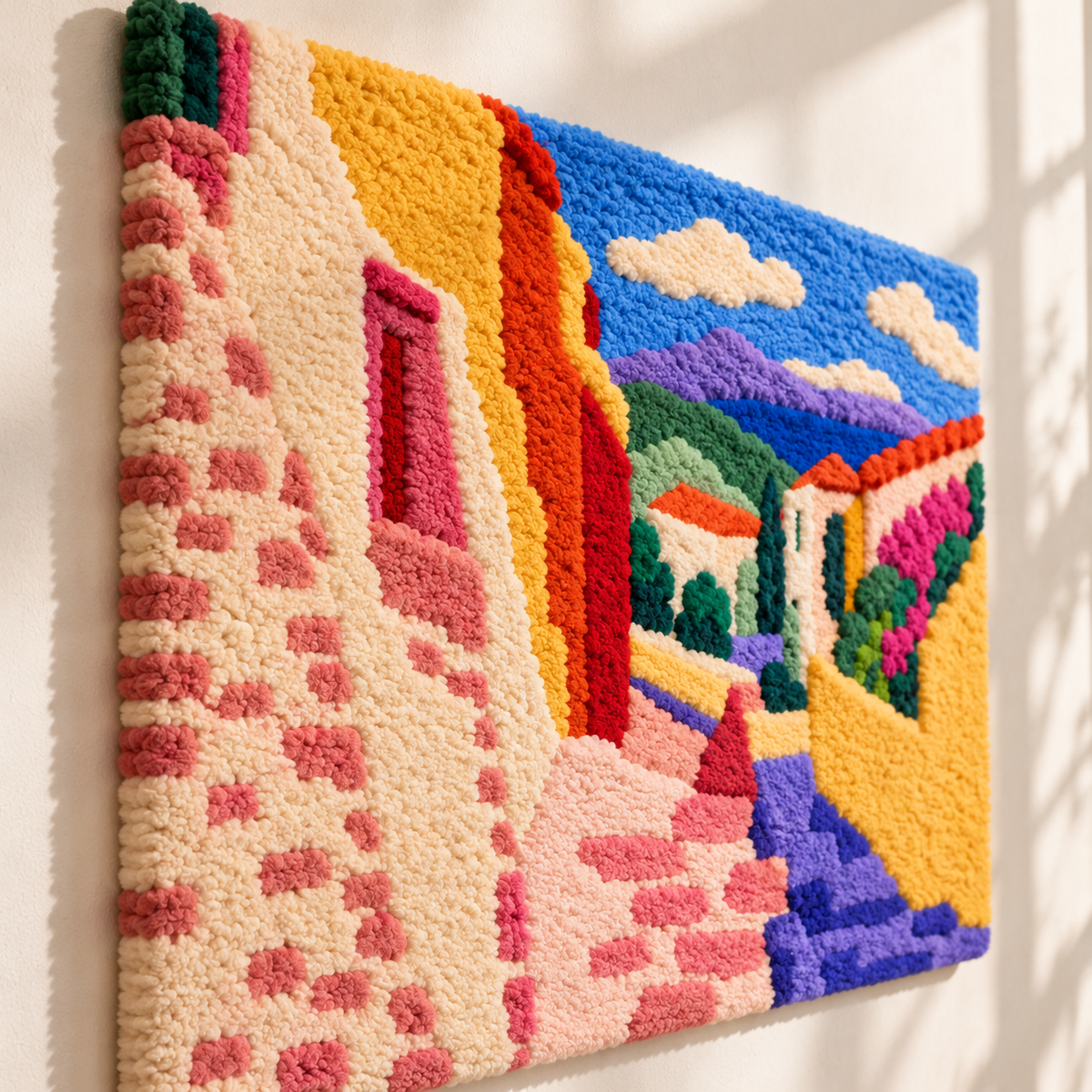 Collioure, Rue du Soleil after Henri Matisse — angled relief view